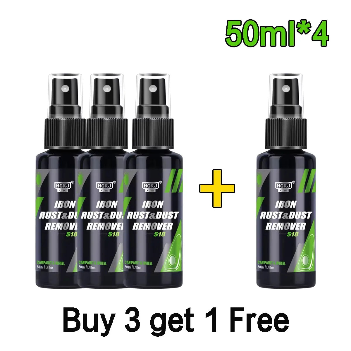 S18 Car Paint & Wheel Iron Particles Powder Cleaning Super Rust Dust Remover Spray Metal Surface Defender Auto Rim Cleaner