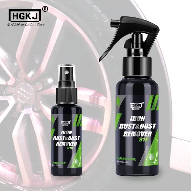 S18 Car Paint & Wheel Iron Particles Powder Cleaning Super Rust Dust Remover Spray Metal Surface Defender Auto Rim Cleaner