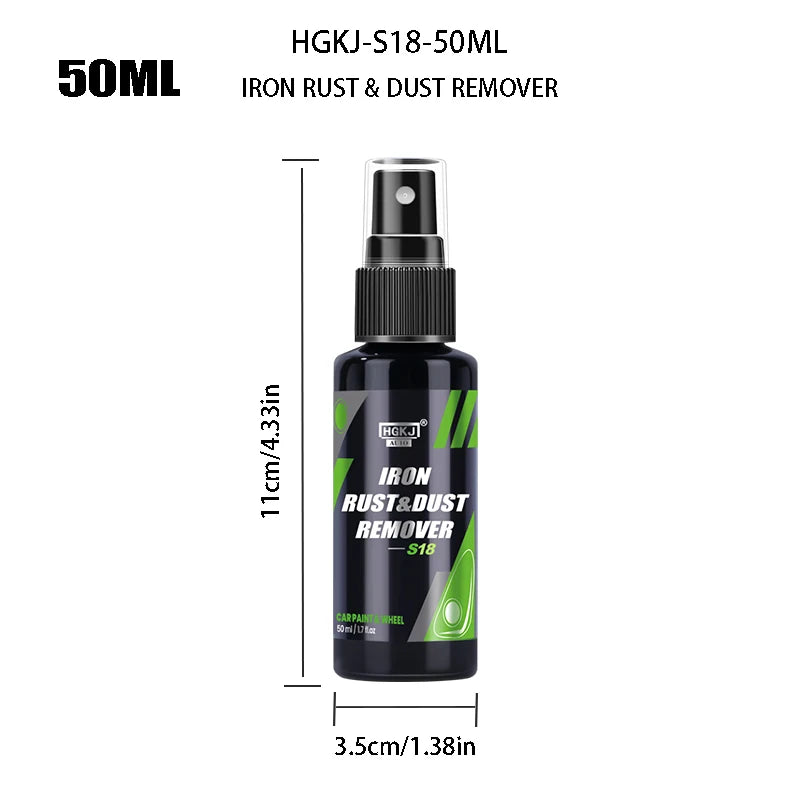 S18 Car Paint & Wheel Iron Particles Powder Cleaning Super Rust Dust Remover Spray Metal Surface Defender Auto Rim Cleaner
